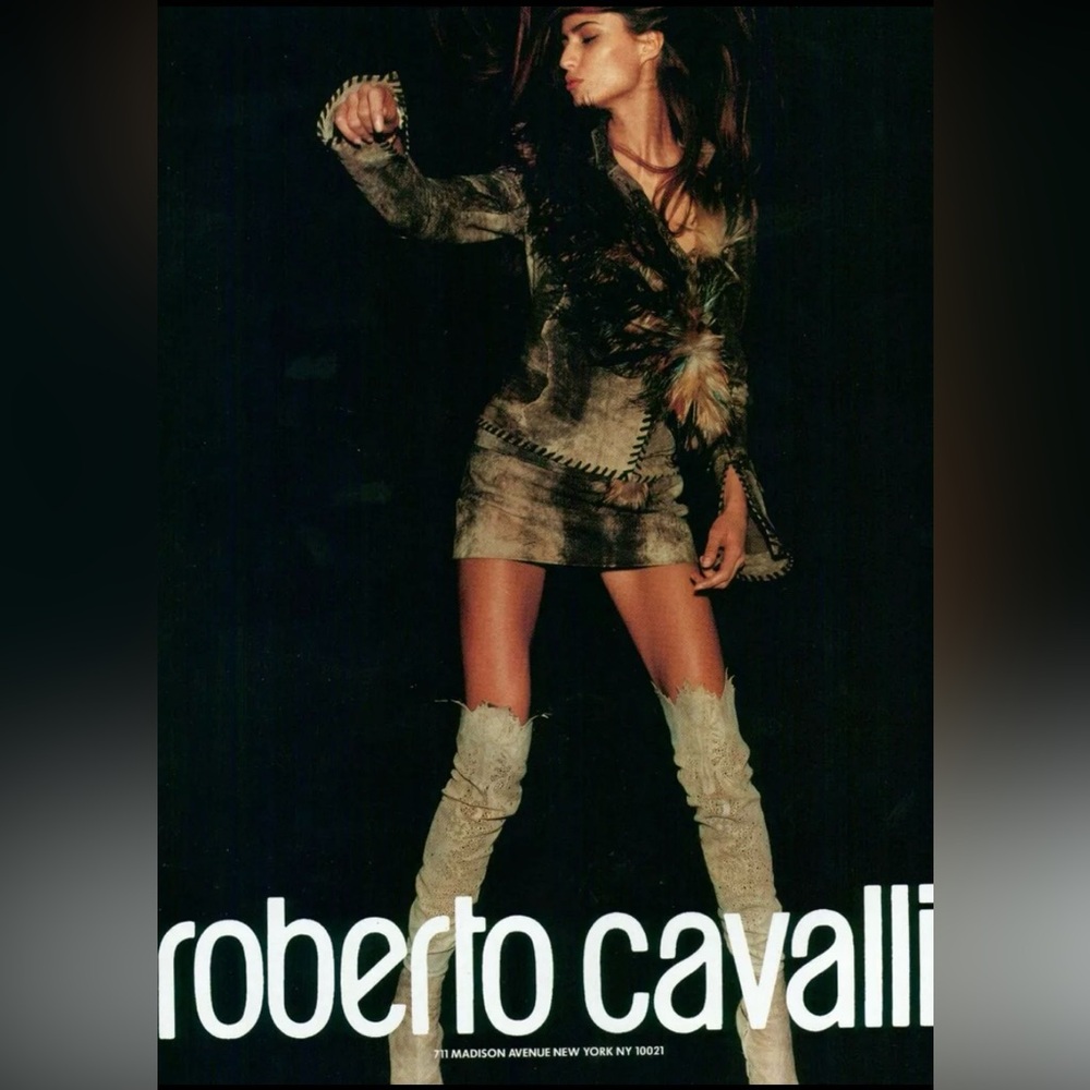 ROBERTO CAVALLI THIGH HIGH BOOTS. Rare find.
Size Euro 39.